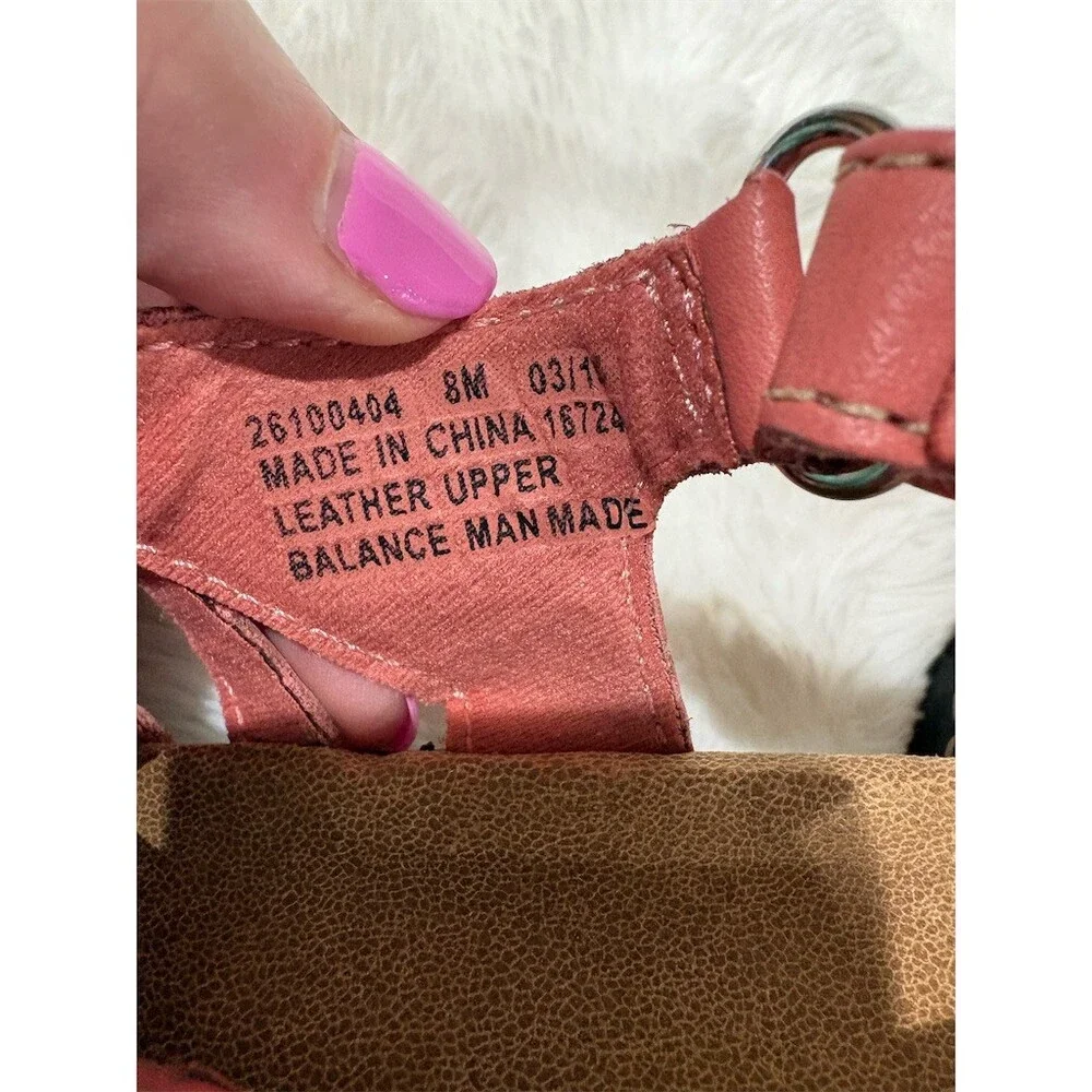 Clarks Women's Slingback Strappy Sandals Dark Pink Size 8M Comfort Footbed - Picture 6 of 8